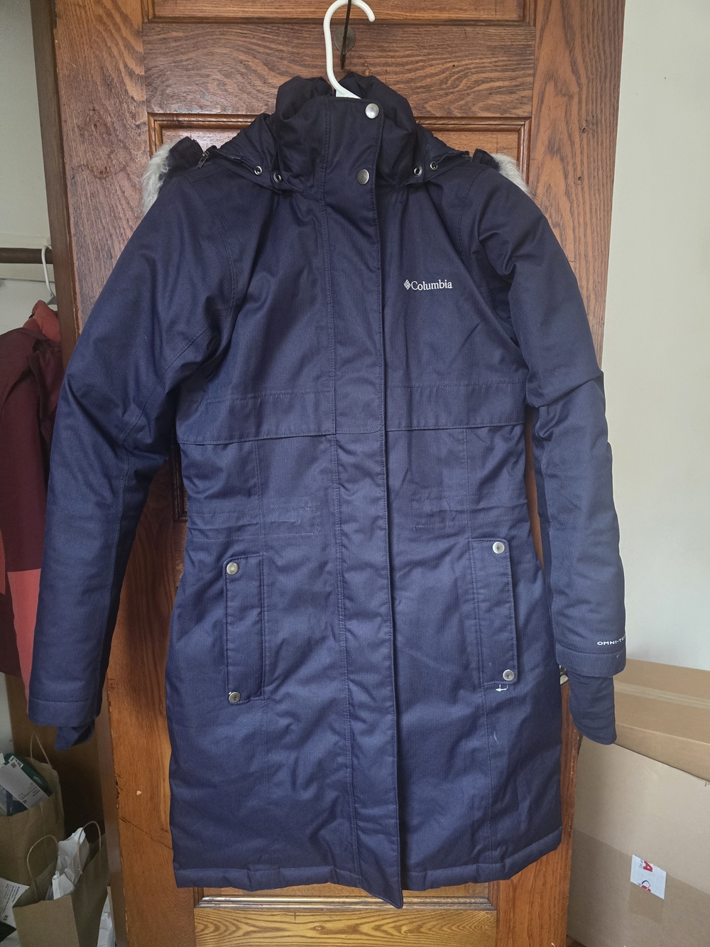 Columbia Navy Blue Women's Insulated Parka Coat